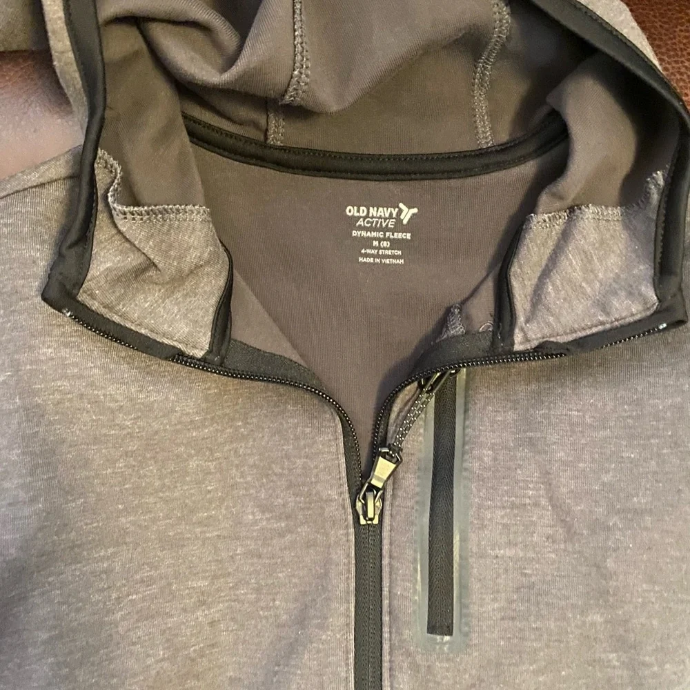 Old Navy Active Grey/Gray Jacket & Jogger Set, Size M (8) - Picture 3 of 6
